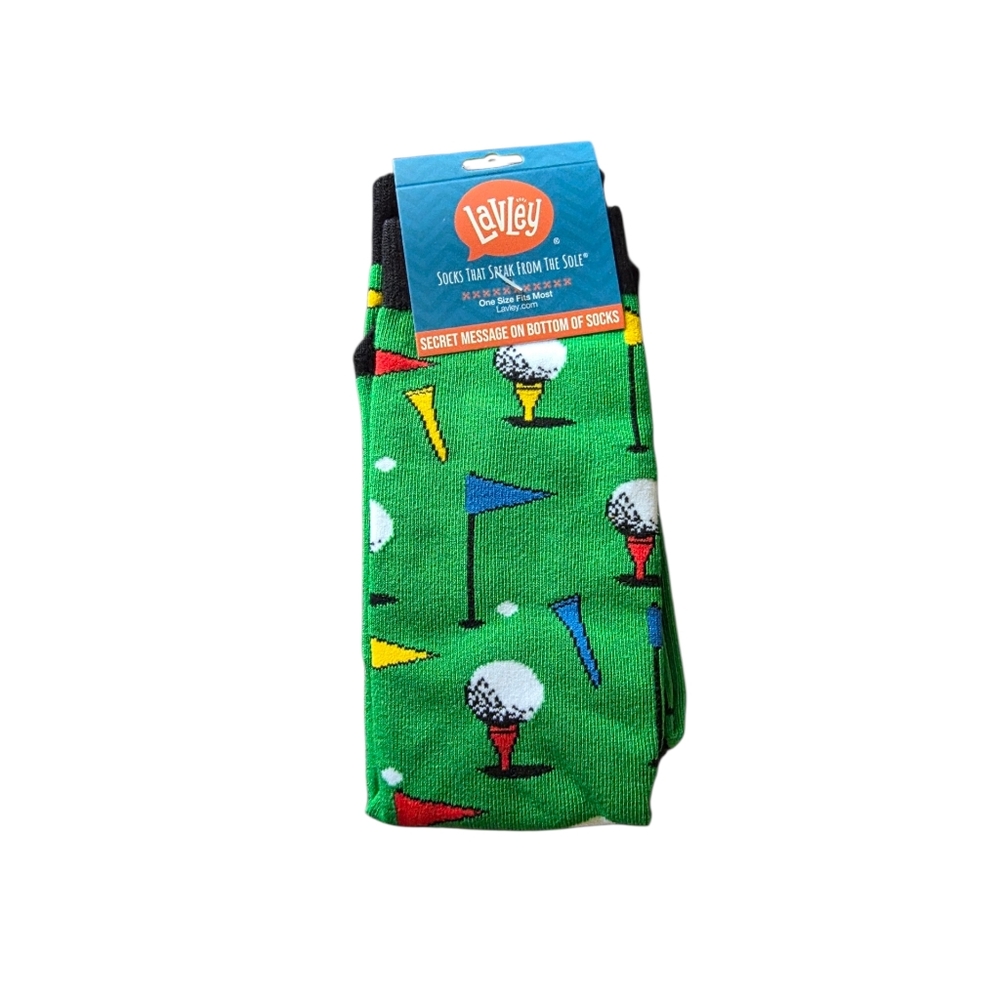 lavley time to par tee golf socks one size fits most new